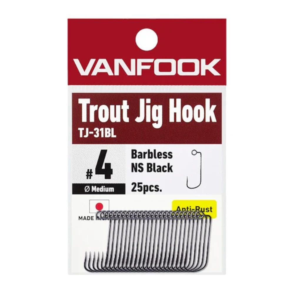 Vanfook TJ 31BL Trout Jig Hook 25pk Bait Finesse Empire