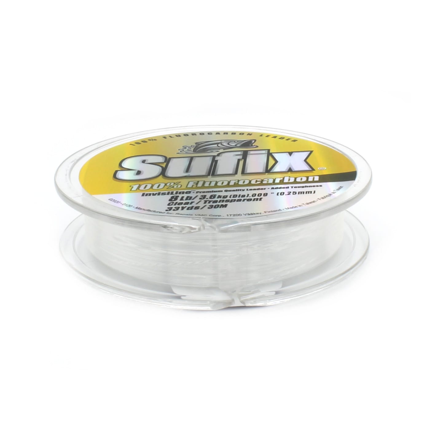  Sufix Invisiline Casting Flourocarbon 100-Yards Spool Size Fishing  Line (Clear, 8-Pound) : Monofilament Fishing Line : Sports & Outdoors
