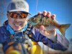 Jimmy Catches a Bluegill on the Shimmy Minnow