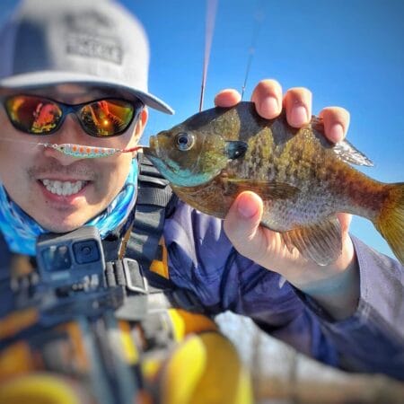 Jimmy Catches a Bluegill on the Shimmy Minnow