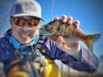 Jimmy Catches a Bluegill on the Shimmy Minnow