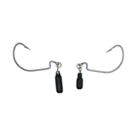 BESPORTBLE 100 pcs Worm Bait Fishing Hook Crank Hook Texas Rig Fishing Hook  Fishing Tackle Bait Fish Hook Barbed Drill rig