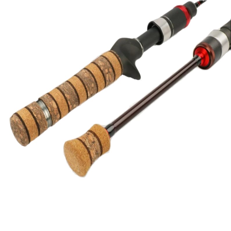 Composite Cork Spinning Fishing Rod Handle Split Handle Grips Replacement  Parts