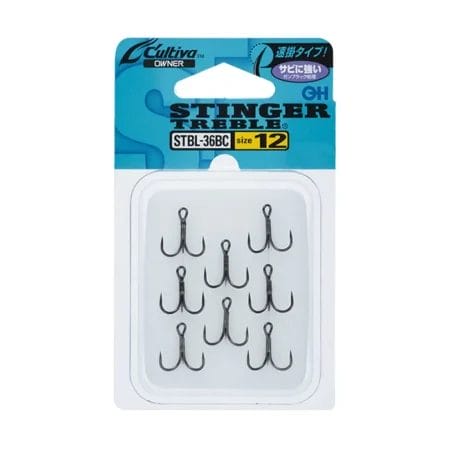 C'ultiva STBL-36BC Stinger Barbless Treble Hook 8pk