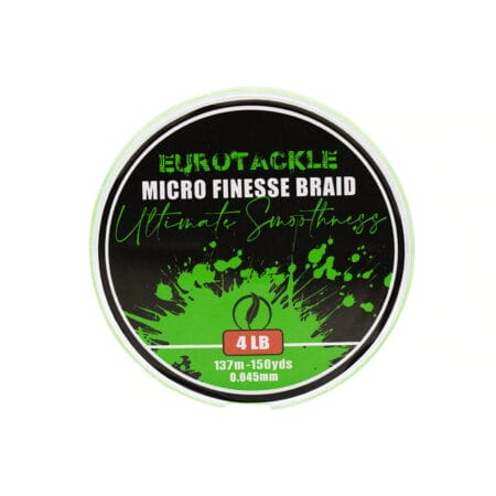Eurotackle Micro Finesse Ultimate Smoothness Braid 4lb Green