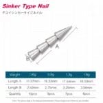 Tsurinoya Tungsten Nail Weights