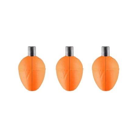 Mule Fishing Mule Slotted Peg Float 3pk (Orange)