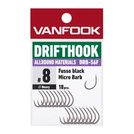 VanFook DRB-56F Drifthook Allround Materials - Spade Hooks 18pk