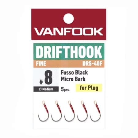 VanFook DRS-40F Drifthook Fine Micro Barb 5pk