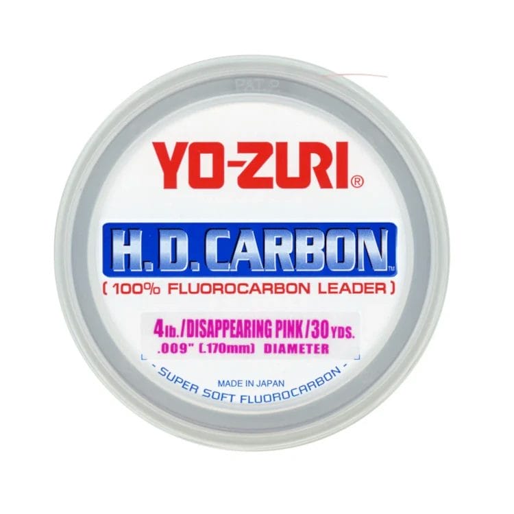 Yo-Zuri Top Knot Fluorocarbon Leader Line Disappearing Pink 60lb 30yd  R1234-DP