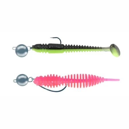 Eurotackle Micro Finesse Leech 0.75 Lure, Chartreuse/Black